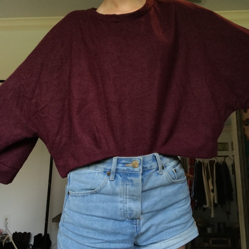 El Bloom Maroon Sweater